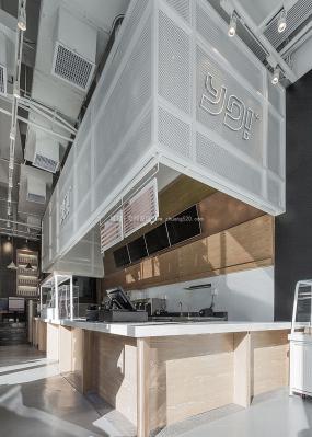 30平奶茶店装潢效果图