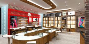 眼镜店布置装潢设计效果图片