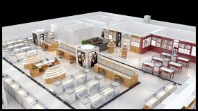 最新专业眼镜店装饰实景图