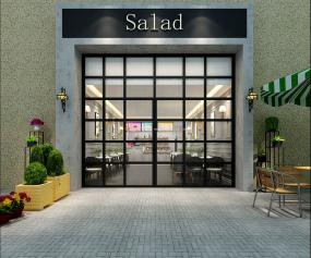 30平奶茶店装潢设计效果图片