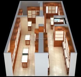 眼镜店布置装修装潢效果图