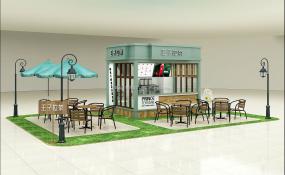 30平奶茶店装修设计效果图