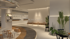 小型奶茶店装饰效果图片
