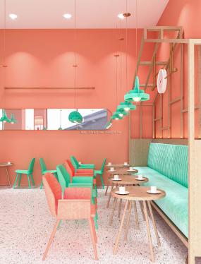 30平奶茶店装修图片