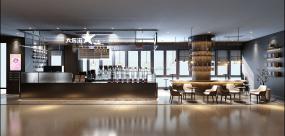 小型奶茶店装潢效果图