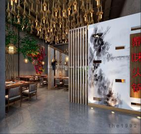 四川火锅店装修效果图