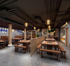 最新四川火锅店效果图