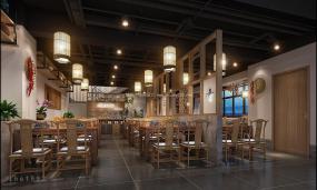 四川火锅店装修装潢效果图