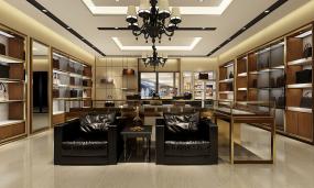 高端上海鞋店装修效果图