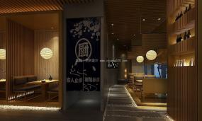 最新日本寿司料理店装饰实景图