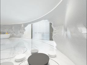 办公室隔断墙装潢效果图片