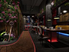 休闲自助餐厅装修效果图片