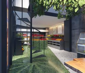 水果店装修装潢效果图