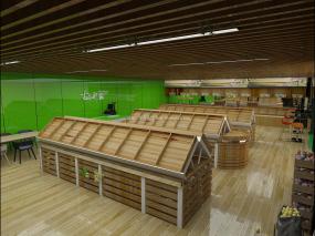 高端水果店装修图片