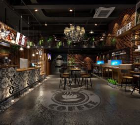 2019年休闲咖啡厅装修效果图