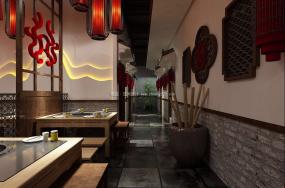 最新自助火锅店装饰实景图