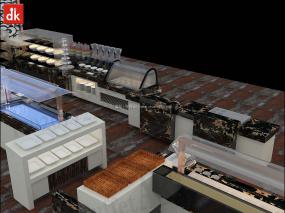 休闲自助餐厅装饰效果图