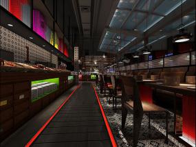 休闲自助餐厅装修实物图片