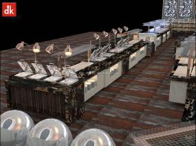 2019休闲自助餐厅装修效果图