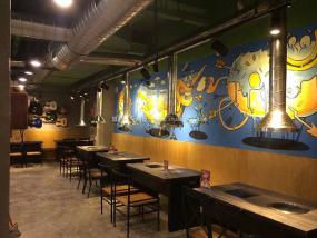 休闲自助餐厅设计装修效果图片