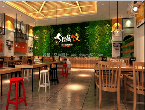 最新主题文化餐厅装修设计效果图