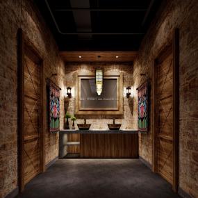 自助火锅店装潢设计效果图片