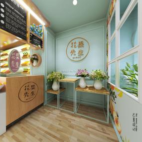 高档水果店装修图片