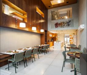 中式快餐厅装修实物图片