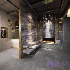 重庆火锅店设计装修效果图片