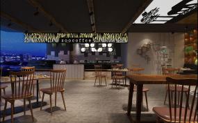 高端特色咖啡馆装修效果图