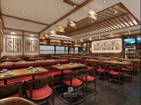 小吃店装修设计效果图片