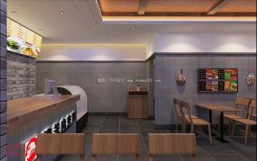 小吃店装修效果图