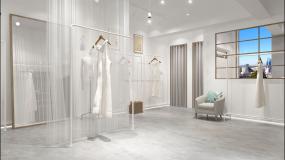 韩国服装店装饰设计效果图