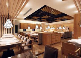 韩式烤肉餐厅设计装饰图