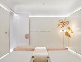 美容美发会所装修实物图片