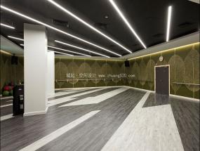 工业风健身房装潢效果图片