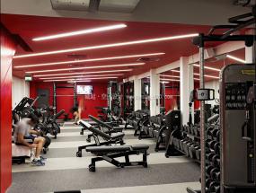 工业风健身房装修高清图片