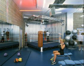 高档小型健身房装修图片