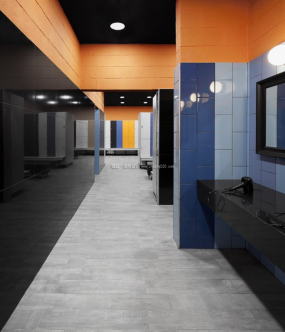 小型健身房装潢设计效果图片