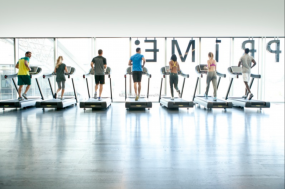 现代简约健身房装修实物图片