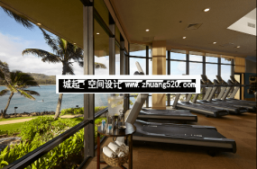 现代简约健身房设计效果图