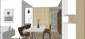 白领公寓装修装潢效果图