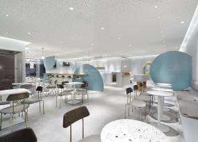 工业风咖啡厅装修设计效果图