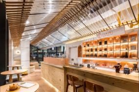 高档小型咖啡厅装修效果图