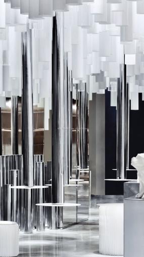 网红甜品店设计装饰效果图片