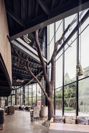 高端复古咖啡厅装修图片