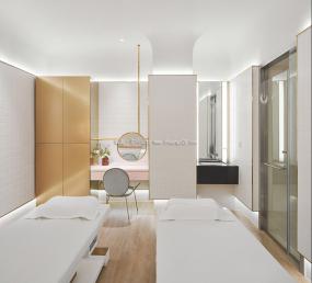 创意美发店装潢效果图片