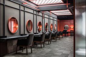 沙龙美发店装潢图片