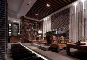 高档中式茶馆装修图片