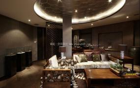 上海茶馆装修高清效果图